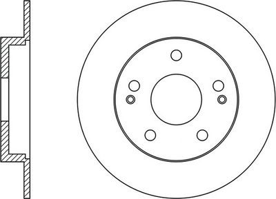 FIT FR0667 Тормозные диски  для KIA PRO CEED (JD) 1.6 GDI
