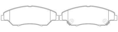 Комплект тормозных колодок, дисковый тормоз FIT FP0774 для KIA RETONA