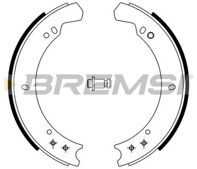 Комплект тормозных колодок BREMSI GF0434 для LAND ROVER 110/127