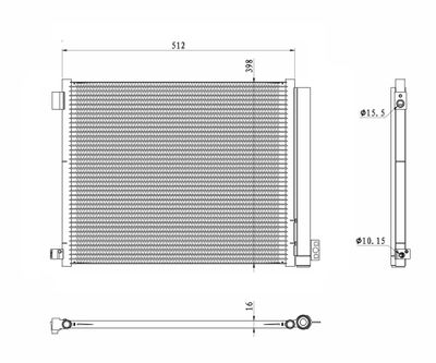 Kondensor, klimatanläggning NRF 350469