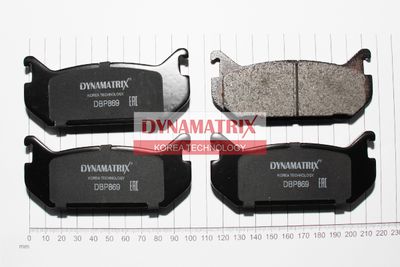 Комплект тормозных колодок, дисковый тормоз DYNAMATRIX DBP869 для MAZDA MX-6
