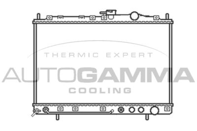 AUTOGAMMA 104656 Радиатор охлаждения двигателя  для KIA JOICE (Киа Жоике)