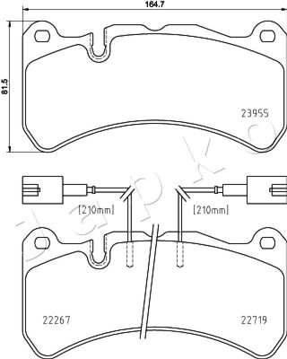 Brake Pad Set, disc brake 500210