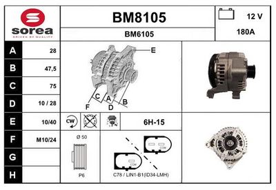 GENERATOR SNRA BM8105