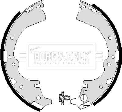 Комплект тормозных колодок BORG & BECK BBS6040 для TOYOTA CROWN