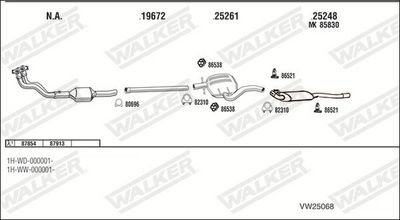 Изпускателна система WALKER VW25068