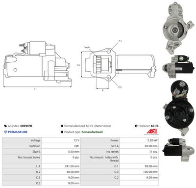 STARTER AS-PL S0291PR 4