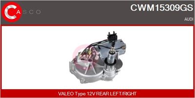 Двигатель стеклоочистителя CASCO CWM15309GS для AUDI 80