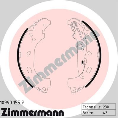 ZIMMERMANN Remschoenset (10990.155.7)