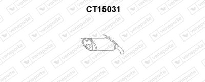 Глушитель выхлопных газов конечный VENEPORTE CT15031 для CITROËN AX