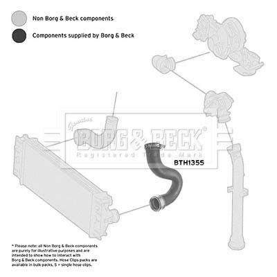Przewód powietrza doładowującego BORG & BECK BTH1355
