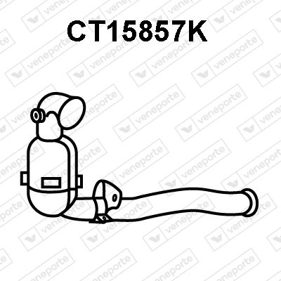 Катализатор VENEPORTE CT15857K для CITROËN C6