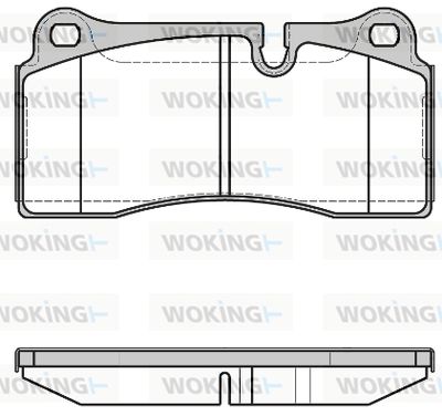 WOKING P8833.40 Тормозные колодки и сигнализаторы  для BMW 4 купе (F32, F82) M4