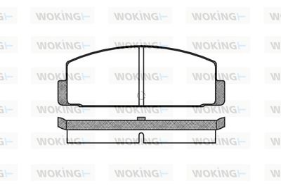 Комплект тормозных колодок, дисковый тормоз WOKING P0003.00 для MITSUBISHI STARION
