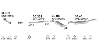 SISTEM DE ESAPAMENT POLMO POLMO00490
