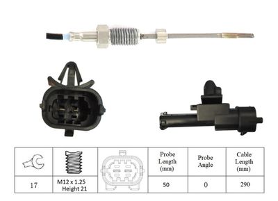 SENZOR TEMPERATURA GAZE EVACUARE LUCAS LGS7215