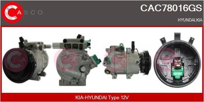 CASCO Kompressor, Klimaanlage Genuine (CAC78016GS)
