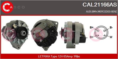 CASCO Dynamo / Alternator Brand New HQ (CAL21166AS)
