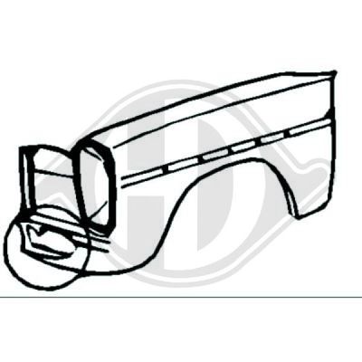 Крыло DIEDERICHS 1610107 для MERCEDES-BENZ /8