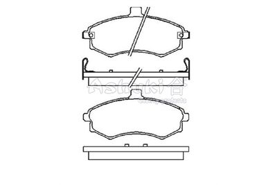 Комплект тормозных колодок, дисковый тормоз ASHUKI by Palidium 1080-5350 для HYUNDAI MATRIX