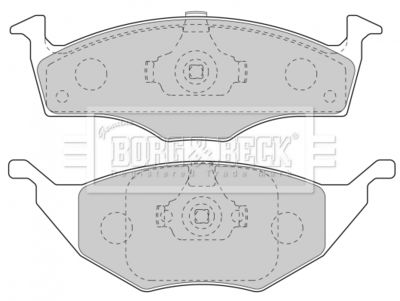 Комплект тормозных колодок, дисковый тормоз BORG & BECK BBP1904 для VW LUPO