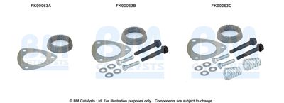 Монтажный комплект, катализатор BM CATALYSTS FK90063 для OPEL CALIBRA