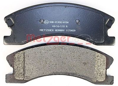 BREMSBELAGSATZ SCHEIBENBREMSE METZGER AUTOTEILE 1170439 2