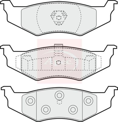 APEC Brake Pad Set, disc brake PAD1003