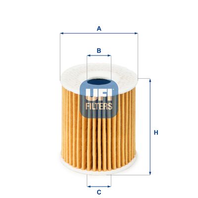 UFI 25.035.00 Масляный фильтр  для SMART ROADSTER (Смарт Роадстер)