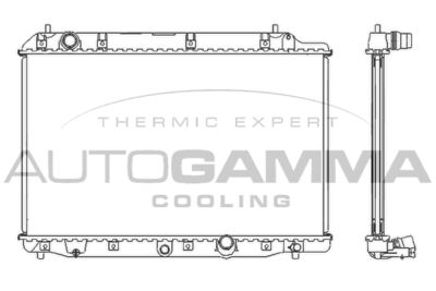 Радиатор, охлаждение двигателя AUTOGAMMA 105126 для HONDA FR-V
