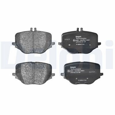 Remblokken set Achter , past: MERCEDES CLE (A236), CLE (C236), E ALL-TERRAIN (S214), E T-MODEL (S214), E (W214), GLC (C254), GLC (X254), S (V223), S (W223), S (Z223) 1.5H-6.0 09.20-