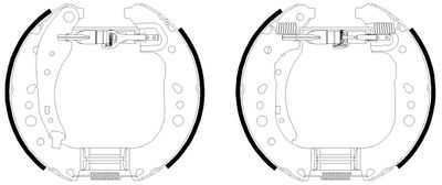 HELLA 8DB 355 022-571 Ремкомплект барабанных колодок  для SMART FORFOUR (Смарт Форфоур)