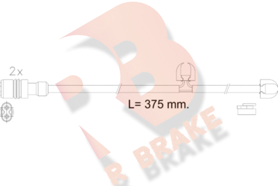 610615RB R BRAKE Сигнализатор, износ тормозных колодок