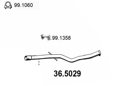 Rura wydechowa ASSO 36.5029