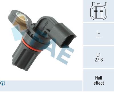 Czujnik, prędkość obrotowa koła FAE 78699