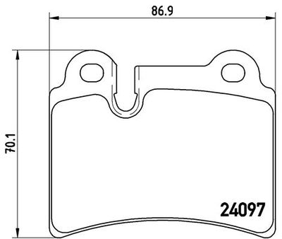 Комплект тормозных колодок, дисковый тормоз BREMBO P 85 111 для VW TOUAREG