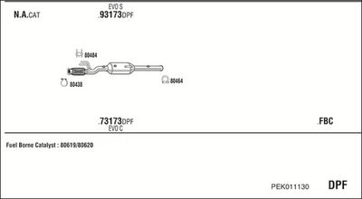 SISTEM DE ESAPAMENT WALKER PEK011130