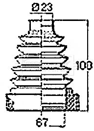 Bellow, drive shaft Borg & Beck BCB6420