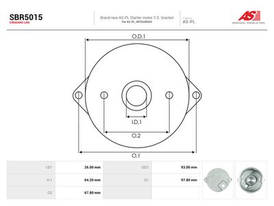Starterlåg, karburator AS-PL SBR5015