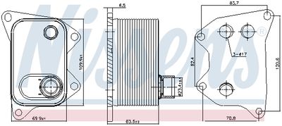 RADIATOR ULEI ULEI MOTOR NISSENS 90994 4