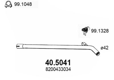 Rura wydechowa ASSO 40.5041