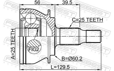 Joint Kit, drive shaft 1610-169