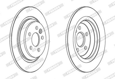 BREMSSCHEIBE FERODO DDF1720C 1