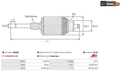 ARMATURA DEMAROR AS-PL SA0009 1