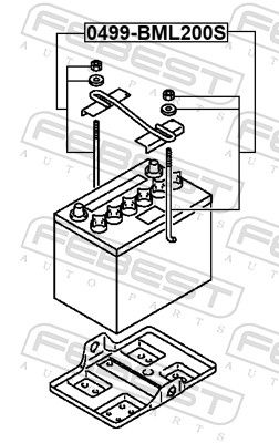 SUPORT ACUMULATOR FEBEST 0499BML200S 1