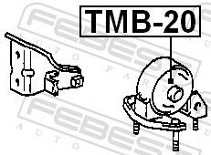 SUPORT MOTOR FEBEST TMB20 1