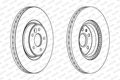 BREMSSCHEIBE FERODO DDF1680C1 1