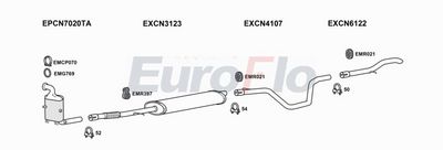 Układ wydechowy EUROFLO CNNEMM13D6001