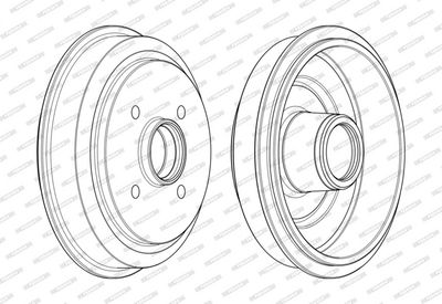 BREMSTROMMEL FERODO FDR329788 3