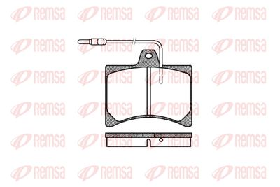 Комплект тормозных колодок, дисковый тормоз REMSA 0035.04 для PEUGEOT 104